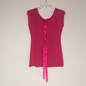 🌹3/$20🌹Fuschia Sleeveless Blouse Size Medium